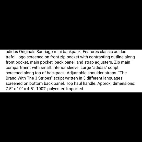 ๐ADIDAS///ORIGINAL GREEN MINI BACKPACK - Picture 5 of 7